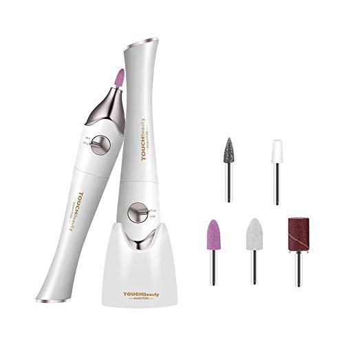 Electric Manicure & Pedicure Nail File Set, 5 in 1 Electric Salon Shaper Manicure Pedicure Set Kit Automatic Nail Polish Tools Personal Nail Care with Buffer, Polisher, Shiner, Shaper and UV Dryer