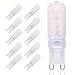 Produktbild GVOREE G9 LED Leuchtmittel Warmweiß 3000K 5W ersetzt 50 W Halogen Glühbirne 400lm AC 220V 360 °Abstrahlwinkel G9 LED Glühbirne dimmbar 10pcs