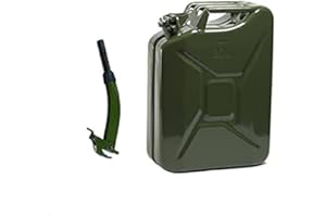 Opticare 20 Litre Green Metal Jerry Can With Spout (UN Approved, GS/TUV Certification)