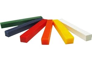 MEYCO HOBBY Cire bougie à modeler et décorer - set de 6 bâtons en couleurs assorties