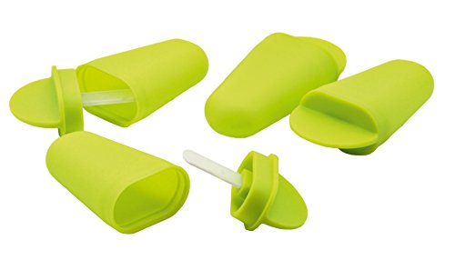 baekka Eislolli-Förmchen, 4er Set, Silikon-Eisformen, Eis am Stiel, Eisformen, Wassereis