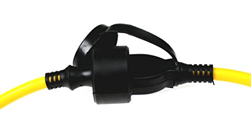 as – Schwabe 60350 Verlängerungskabel 5m, K35 gelb, IP44 für Aussenbereich, 230 Volt - 5