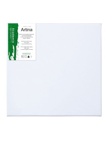 Artina® Akademie Leinwand auf Keilrahmen 10×10 cm 20er Set 280g/m² - 2