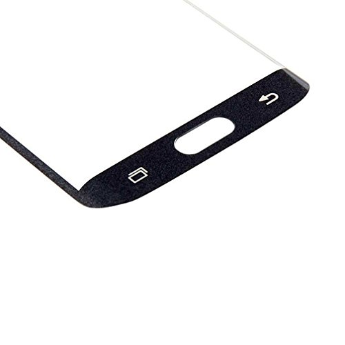 Xiaoximi Samsung Galaxy S6 EDGE Gehärtetem Glas Displayschutzfolie Kristallklare Schutzglas Transparent Tempered Glass Screen Protector Anti Kratzer Anti Fingerabdruck Schutzfolie mit 9H Härtegrad für Samsung Galaxy S6 EDGE – Schwarz - 3