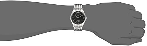 Tissot Men's T-One 38.5mm Steel Bracelet & Case Automatic Black Dial Analog Watch T038.430.11.057.00