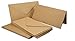 Produktbild 30 x Kraftpapier-Karten Set DIN Lang Naturbraun - Karte:DIN Lang - 20,9 x 10,4 cm (offen 20,9 x 20,9 cm) - 220 g/m² - mit Passenden Brief-Umschlägen Nassklebung