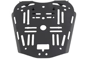 ‎SXHLSELLER Motorrad Top-Hülle Montageplatte für Zontes 368g 501g, Kohlenstoffstahl Gepäckträger Grundplatte, Schwarz, Abnehmbare Kofferraumbasis