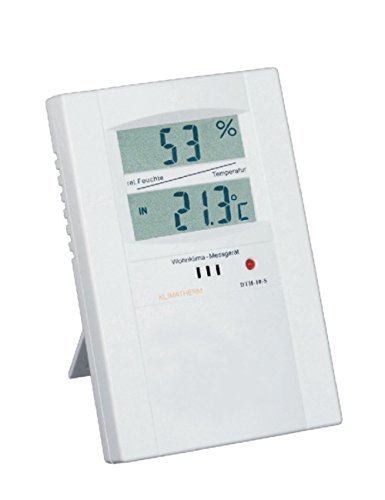 Klimatherm Digitales Thermometer Hygrometer Schimmel Vorsorge Wohnklima Messgerät DTH-10-S-N 3 Jahre Garantie
