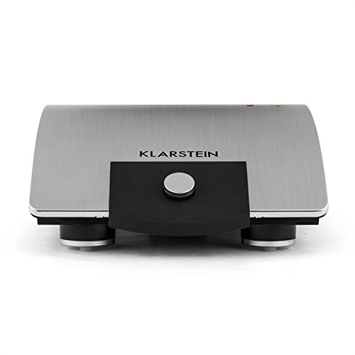 Klarstein Waffle Buddy Waffelmaker Doppel Waffeleisen für belgische Waffeln (700W, 2 Heizflächen, antihaft, hochwertige Antihaftbeschichtung, Edelstahl) silber - 6