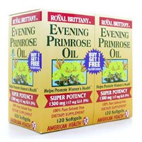 Real Bretaña, aceite de onagra, 1300 mg, 2 botellas - Salud