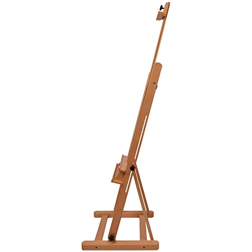 Artina® Profi Holz-Staffelei Como als hochwertige Buche Atelierstaffelei mit XXL Doppelauflage für Keilrahmen bis 120cm - 3