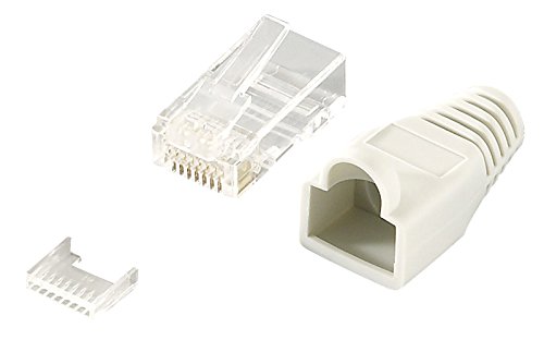 LogiLink RJ45 - Conector (RJ45, Gris, Oro, 270 g, 100 Pieza(s), 170 mm)