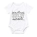 Produktbild BURFLY Baby Baby Unisex Brief Print Baby T-Shirt kurzärmlig bedruckter Pyjama - bequemes Design