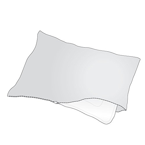 SETEX Antiallergen Schonbezug für Kissen, 80 x 80 cm, 100 % Baumwolle, Weiß, Allergo, 14AG080080751002 - 2