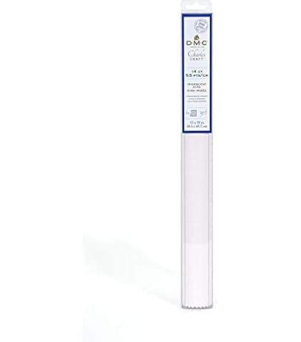 Tela Aida DMC Pretagliata 14ct - 5,5 Punti/cm Per Punto Croce Principianti