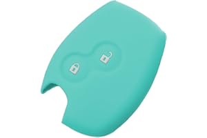 SALPIE Cover Guscio Colorato Silicone Morbido Scocca Chiave Telecomando 2 Tasti Compatibile con Renault Dacia Logan Sandero Duster Express Clio Twingo Modus Kangoo (Azzurro, Cover Silicone)