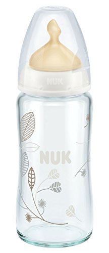 Preisvergleich Produktbild NUK First Choice Glasflasche Latexsauger Gr.1 M, 240 ml