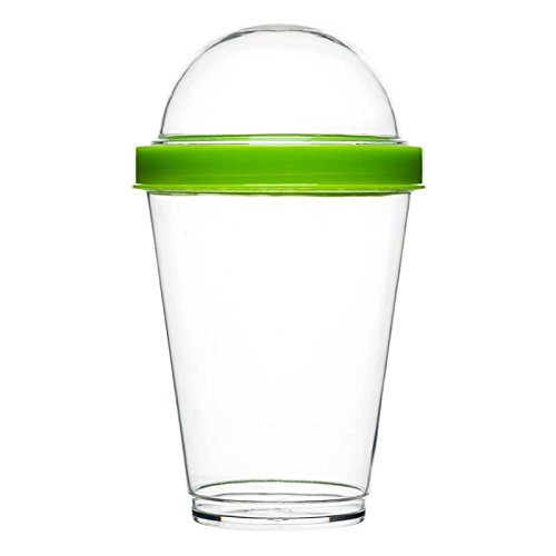 Sagaform polysthyrene Kunststoff Joghurt Tasse mit Speicher, grün - 2