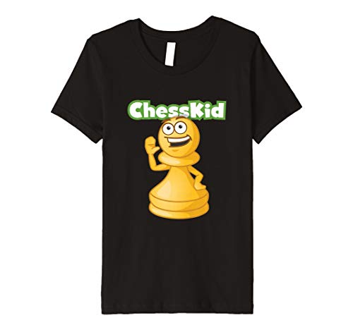 Youth ChessKid Peshka Logo Tee Shirt For Boy and Girl Chess Fans T-ShirtOEKO-TEX STANDARD 100