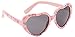 Baby Toddler Pink Heart Sunglasses with Soft Durable Plastic Frame and Black Smoked Lenses Providing Full UV 100% Protection Ideal for 0 to 3 Years