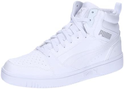 PUMA Rebound V6, Scarpe da ginnastica Unisex - Adulto, White White Cool Light Gray, 44 EU