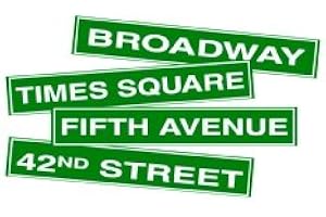 Novelties Direct New York City Street Name Cutouts 60.96 cm x 10.16 cm Printed Both Sides (4 in a pack)
