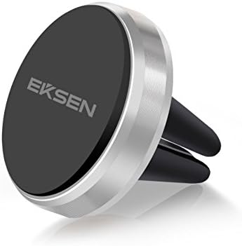 Car Mount, EKSEN Aluminum Air Vent Magnetic Car Mount Phone Holder for iPhone 7, Samsung Galaxy S7 and Other Smartphones Devices - Silver