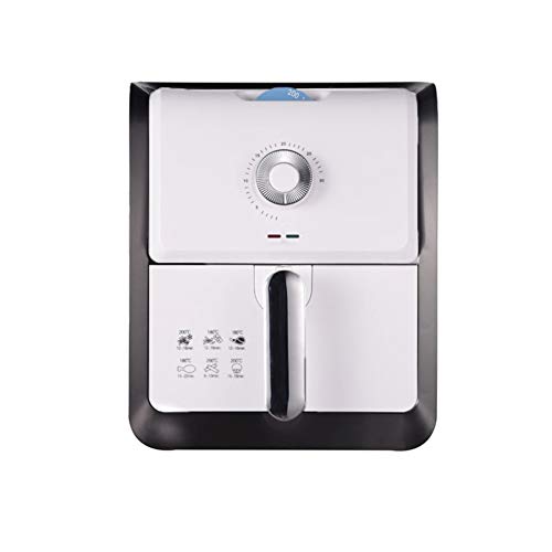 GWO Power Air Freidora Cocina Astilladora Horno Portátil Sin Aceite Aire Caliente Salud Freidora Giratorio Rotisserie Y Deshidratador (1400 W) Blanco