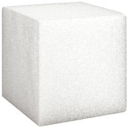 Styrofoam Floracraft Styrofoam Cube 3 inch x 3 inch x 3 inch Bulk-White B333W (24-Pack)