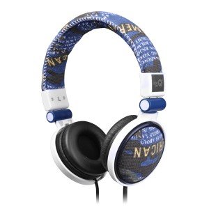 Preisvergleich Produktbild qoopro - Cascos De Música Textura Azul