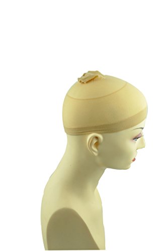 2 Stück Nylon Haarnetz Unterziehhaube Perücken Perückennetz Beige - 2