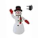 Produktbild Aufblasbarer Schneemann Weihnachtsmann Aufblasbar 240cm Deko Schneemann Weihnachten für Garten Wohnzimmer Dekoration mit Ventilator