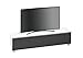 Produktbild TV-Board Soundboard MAJA Soundconcept Korpus Weißglas matt / Akustikstoff schwarz 180x43x42cm