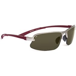 Serengeti 7689 Gafas deportivas, Wayfarer, Polarizadas, 68, Satin Silver