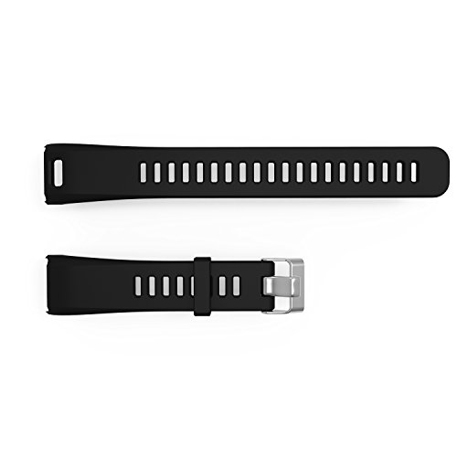 BlueBeach Ajustable Garmin Vivosmart HR Reemplazo Correa de Reloj Banda de Silicona Pulsera Negro BlueBeach Ajustable Garmin Vivosmart HR Reemplazo Correa de Reloj Banda de Silicona Pulsera Negro
