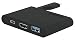 Produktbild Incipio USB-C Digital AV Multiport Adapter in schwarz [USB-A Port | USB-C Port | HDMI-Anschluss | Plug & Play | Laden & Synchronisieren | Ein- und ausfahrbarer Anschluss] - PW-264-BLK
