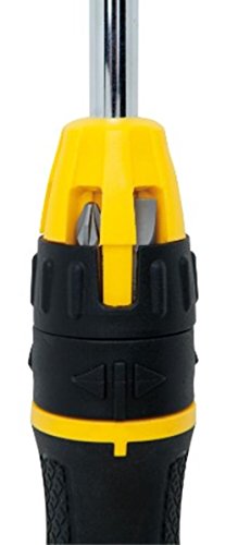 Stanley Multi-Bit Ratschenschraubendreher Set, 20 teilig, SL/PH/TX/SQ/Steckschlüssel, mit Bithalter, STHT0-62574 - 8