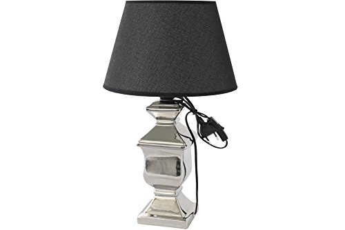 Antik Stil Tischlampe mit schwarzem Schirm Nachttisch Tisch - 2