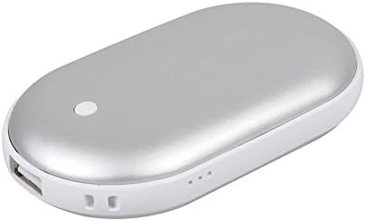 Hand Warmer, 1 Battery USB Rechargeable 2in1, External Pack,Smartphone Phone Charger,Electronic Pocket Hand Heater, Reusable, Portable Power Bank iPhone/ Samsung Galaxy/ Motorola/ SONY
