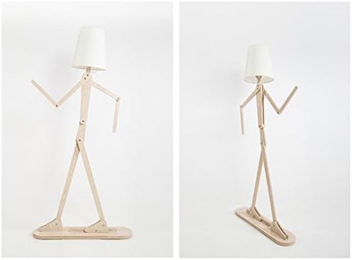 GRJH® Cloth floor lamp, Human type Bedroom bedside lamp living room Children's room LED lights E27 * 1 Max 60W 78 × 28 × 160cm Can be dimmed,Elegant and simple ( Color : #4 )