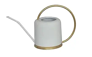 Amna Gardens Watering Can for Gardening Shiny Finish for Plants Indoor Outdoor House Plant | Capacity: 2 Litre (White)