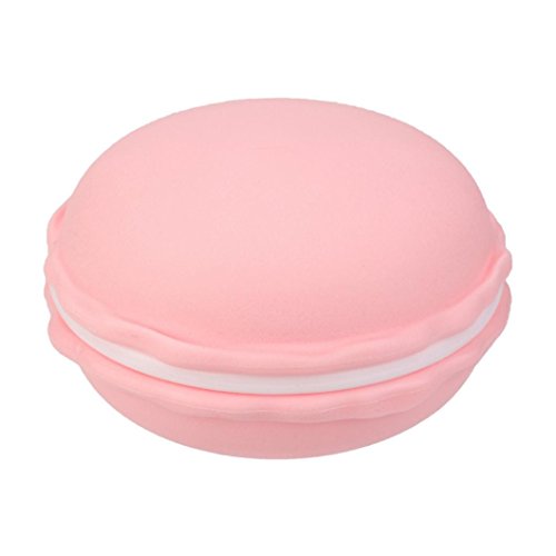Preisvergleich Produktbild TPulling Mini Macarons Aufbewahrungsbox Kopfhörer SD Kartenkoffer Tragetasche (rosa)