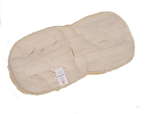 Kaiser Lammfelleinlage für Babyschale 35x 80 cm, Patchwork medizin gerade Form (keine Lammwolle) - 5