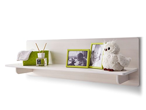 Preisvergleich Produktbild ODETTE Wandregal Kinder massiv / weiß gewachst