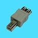 Produktbild MicroConnect USB A/USB B m-f Adapter für Kabel (USB B, USB A, schwarz, männlich/weiblich)