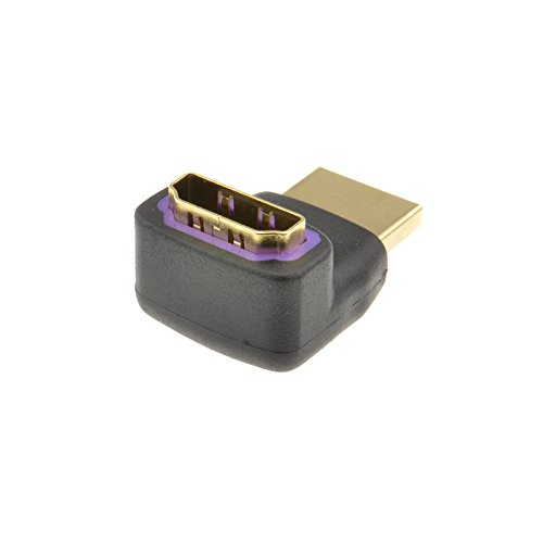 Schlanke Linie HDMI Männlich Zum Weiblich Rechts abgewinkelt Adapter 270 Grad - 3