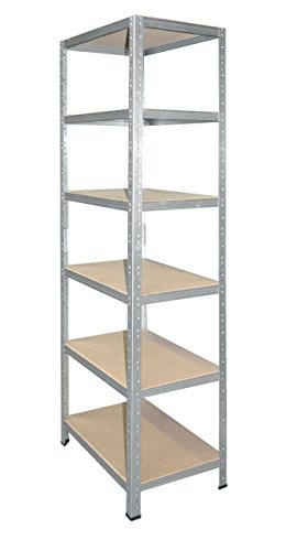 Steckregal 200x70x60 cm verzinkt 6 Böden Kellerregal Metallregal Regal Regalsysteme Lagerregal - 2