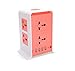 Produktbild Power Strip Vertical Socket Board 2 Lagen 8 Buchsen 4 USB Extension Overload Schutz Lightning-Proof Buchse für Heim-und Büro-Appliances , roses red