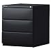 Produktbild Bisley Rollcontainer OBA Stahl mit 3 Schüben HxBxT 519x420x565mm schwarz