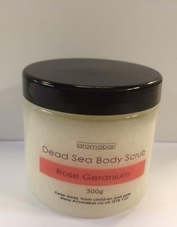 Rose Geranium Dead Sea Body Scrub 300g